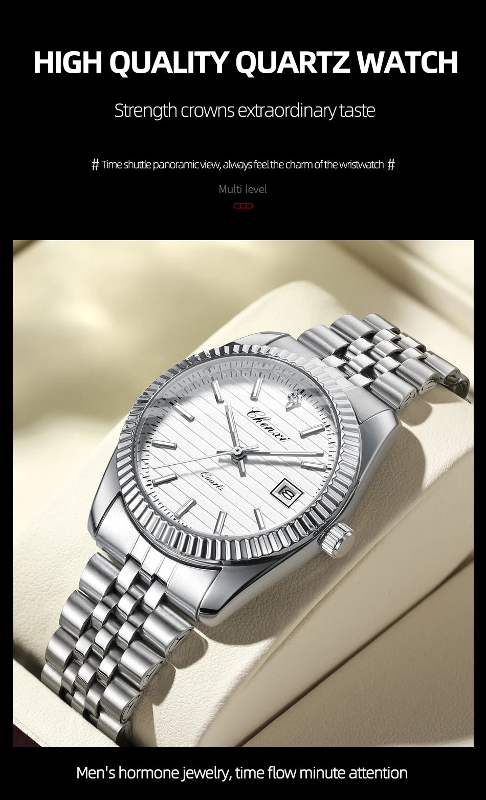 Men's Luxury Sport Watch- Date Display, Casual & Business Style
