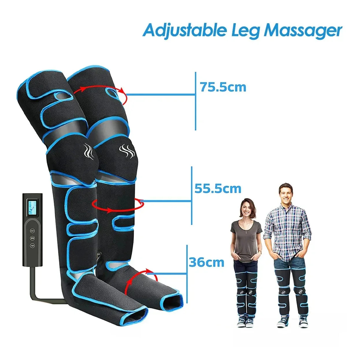 Foot air pressure leg massager 6 modes promotes blood circulation body massager