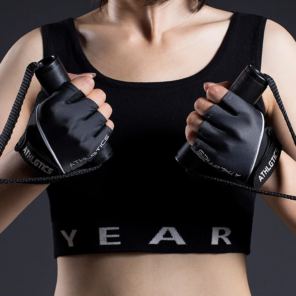 Breathable Cycling & Gym Gloves Fingerless Workout Gloves for Men & Women