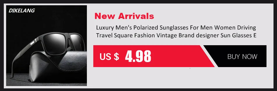 Fashion Square Polarized Sunglasses for Men- Vintage Designer UV400 Shades