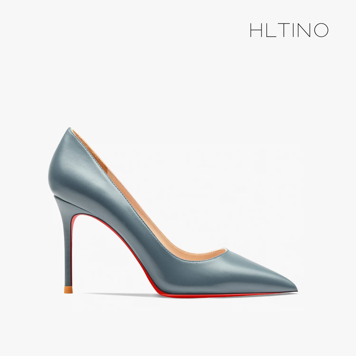 Heels for Ladies New Luxury Designer White Matte 12 cm High Heels Red Bottoms Pointed Toe Pumps Elegant Women Party Prom Shoes