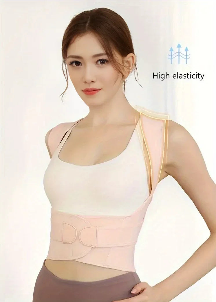 Posture Corrector for Women & Men Adjustable Back Shoulder Brace for Upper Spine