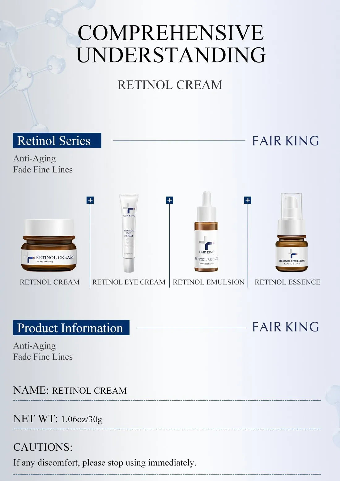FAIRKING Retinol Face Cream - Hydrating & Skin Smoothing 30g