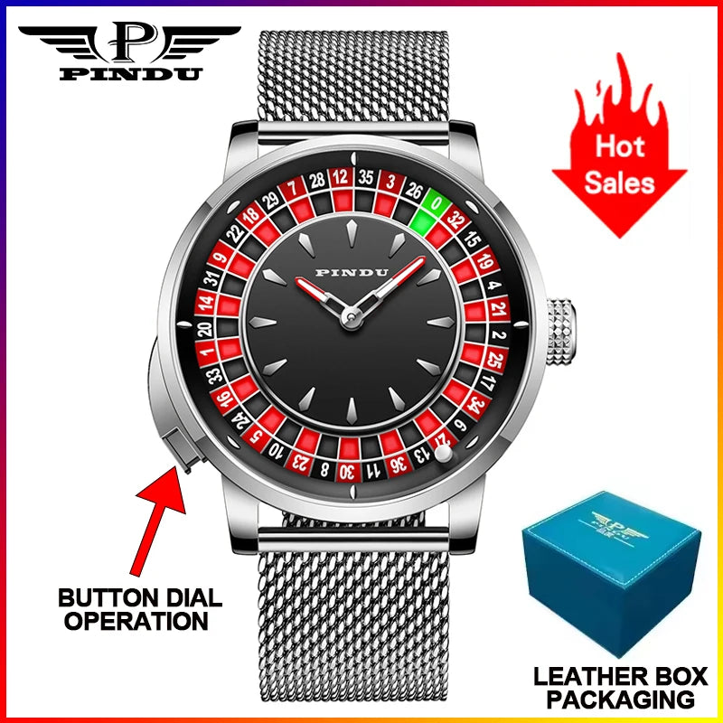 Men's Automatic Mechanical Watch - NH35 Movement Sapphire Crystal Leather