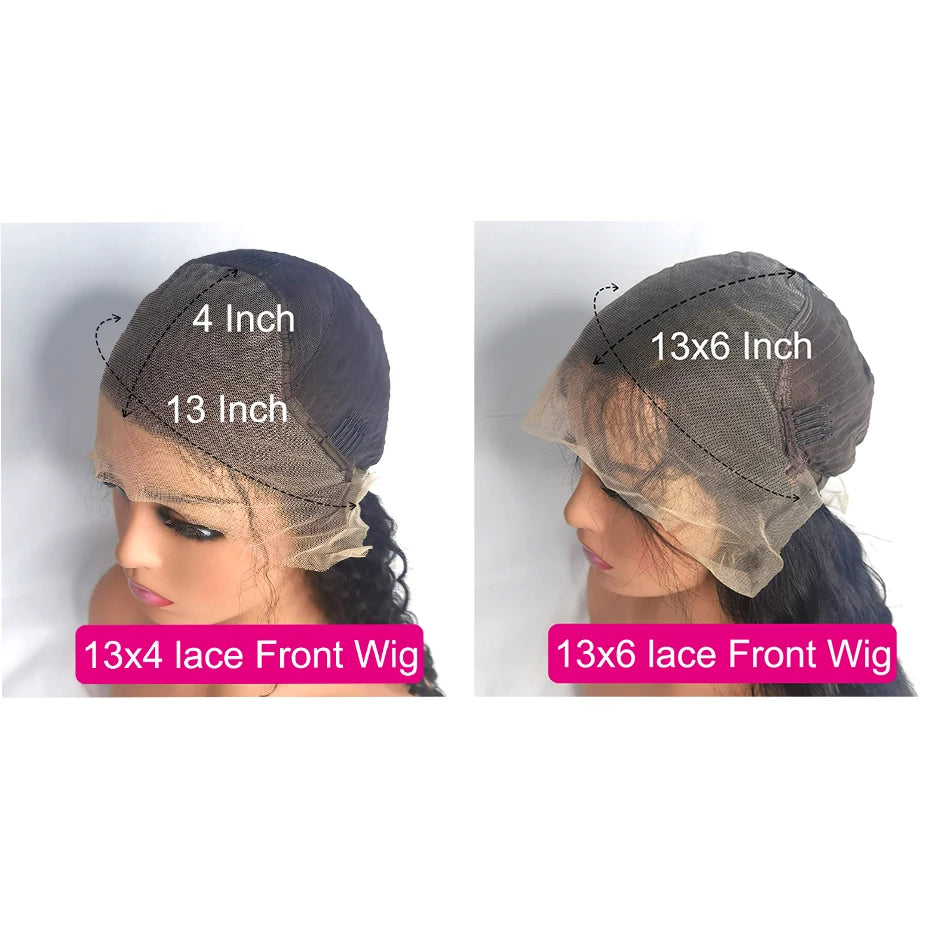 13x4 Reddish Brown Body Wave Lace Front Wig Human Hair HD Lace Pre-Plucked 4x4 Closure