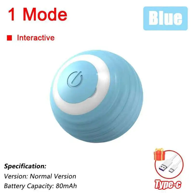 Smart Dog Interactive Ball Toy- Automatic Rolling Electric Ball for Dogs & Cats