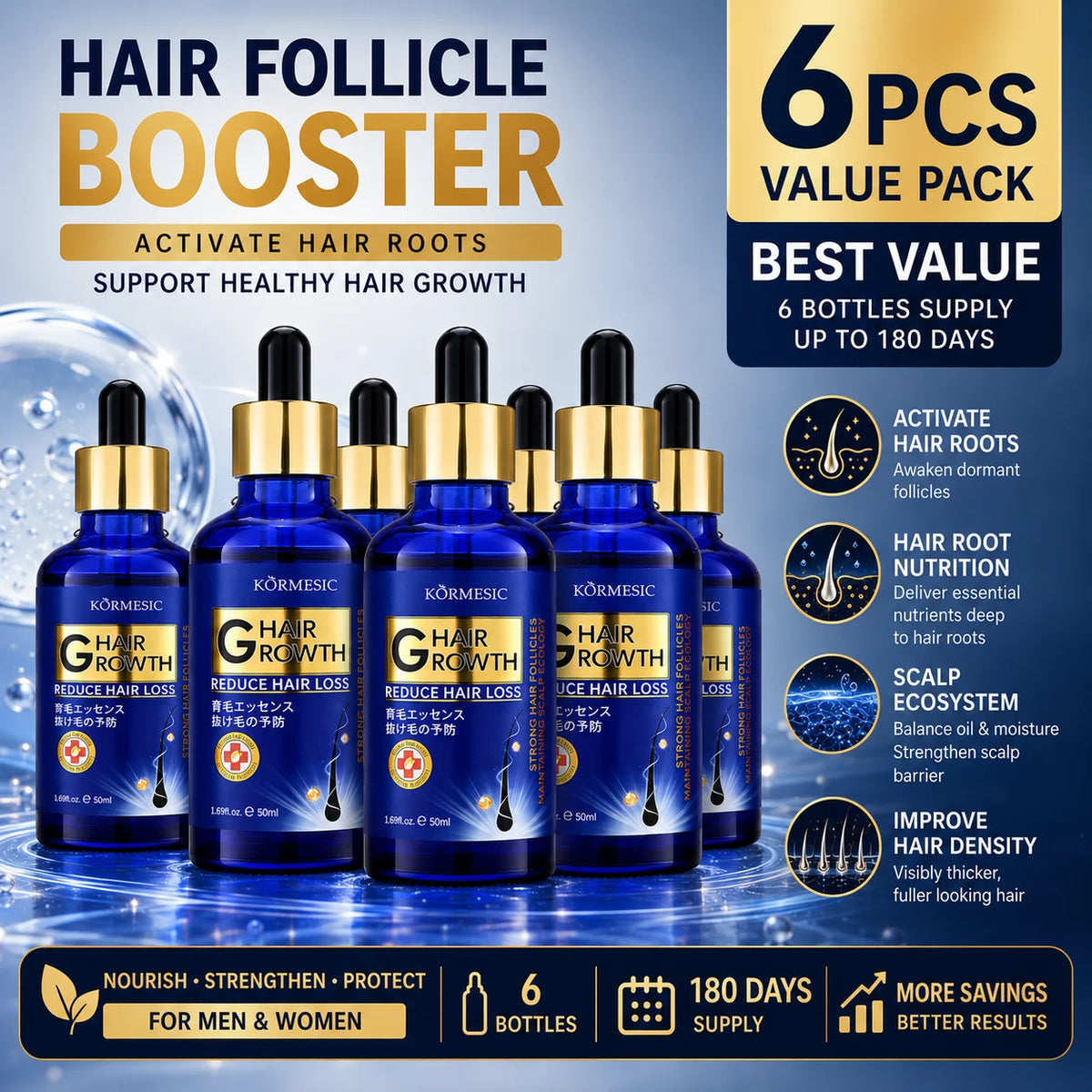 Hair Growth Serum Anti Hair Loss Treatment & Scalp Care Oil-50ml
