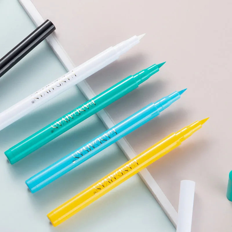 12- Color Waterproof Liquid Eyeliner Set - Vibrant Eye Makeup Pencils