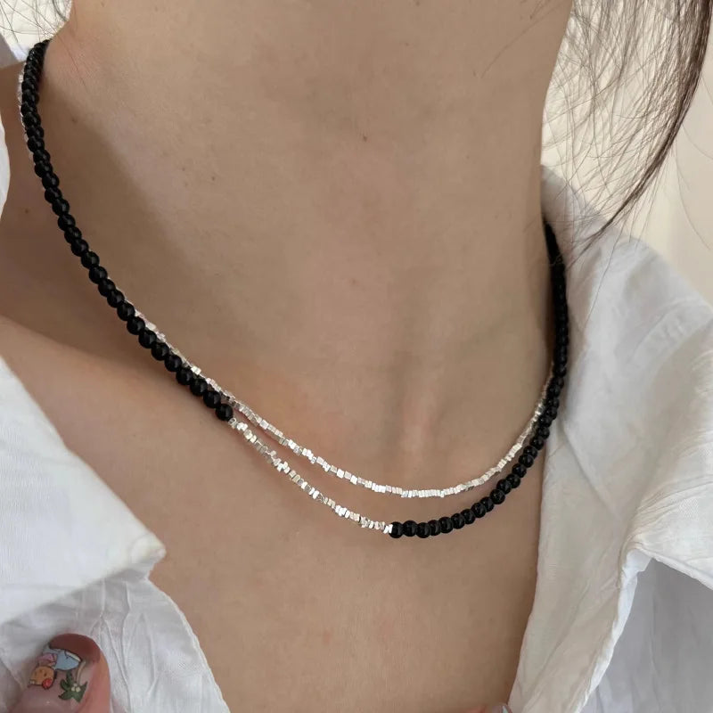 925 Sterling Silver Necklace Heart Pendant Love Adjustable Choker Elegant for Women Girl Jewelry Gift Dropshipping Wholesale