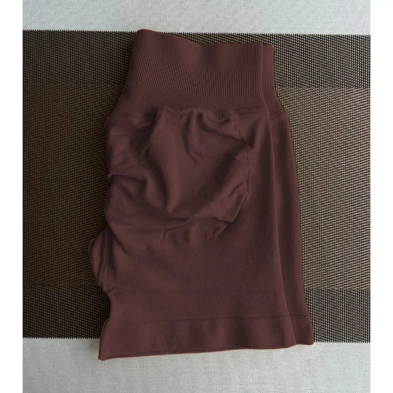 Women's High Waisted Seamless Fitness Shorts