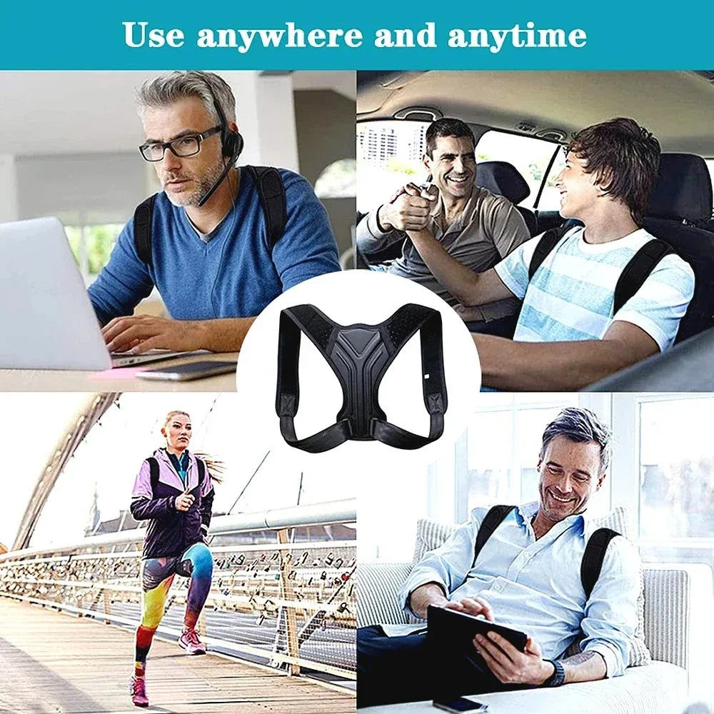 Adjustable Posture Corrector Belt Back & Shoulder Support Brace for Men & Women