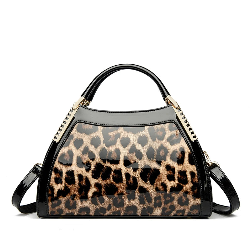 Luxury Alligator Patent Leather Crossbody Hobo Bag