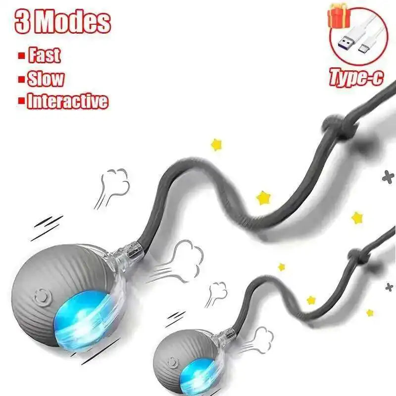 Smart Dog Interactive Ball Toy- Automatic Rolling Electric Ball for Dogs & Cats