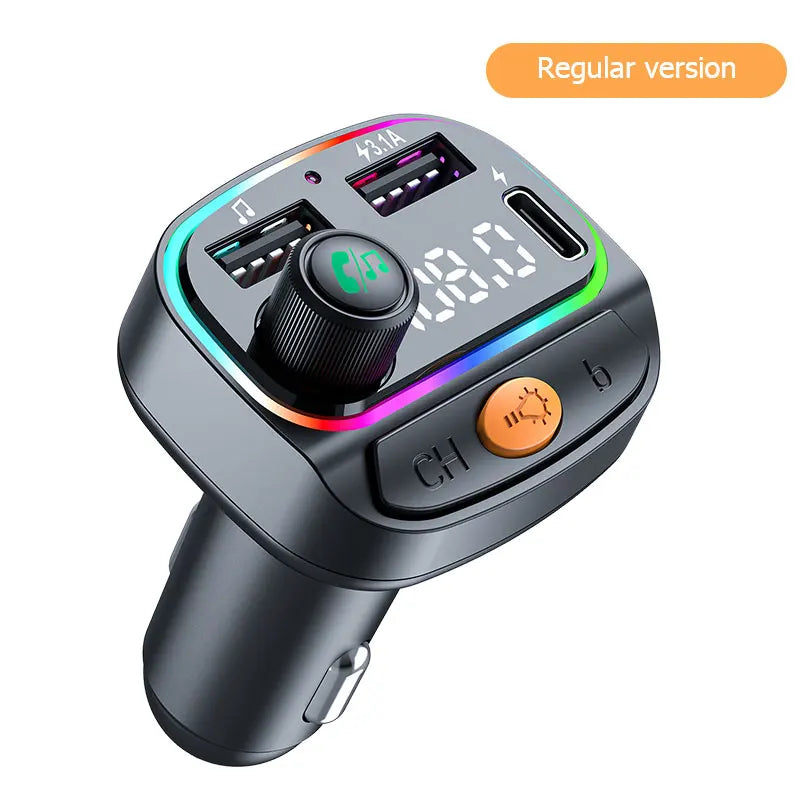 Car Bluetooth 5.3 M Transmitter - Wireless MP3 Player with Type - C Quick Charge Adapter