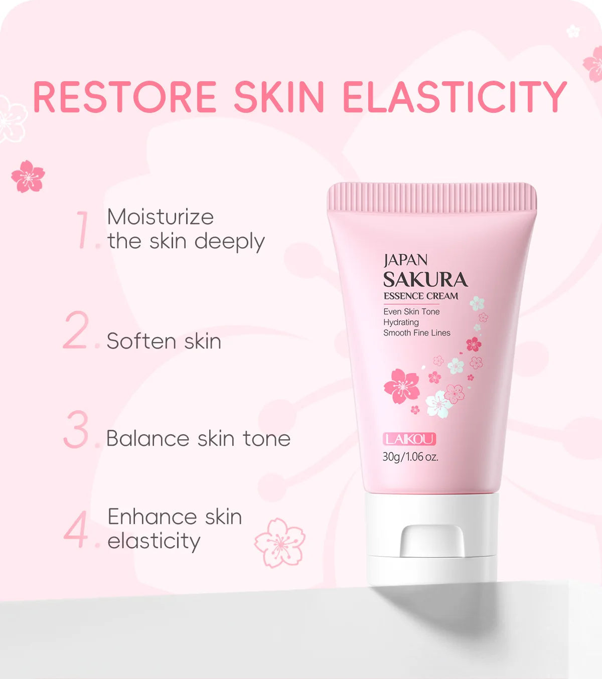 LAIKOU Sakura Face Cream - Brightening & Moisturizing 30g