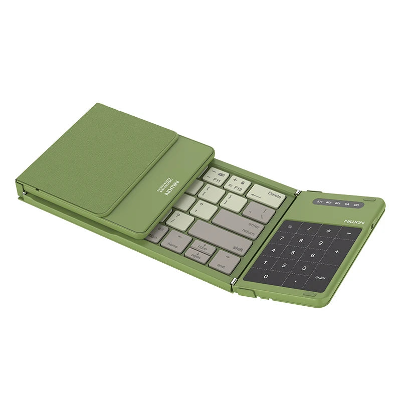 NILLKIN Foldable Bluetooth Keyboard with Touchpad - Rechargeable Wireless for iOS Android Windows
