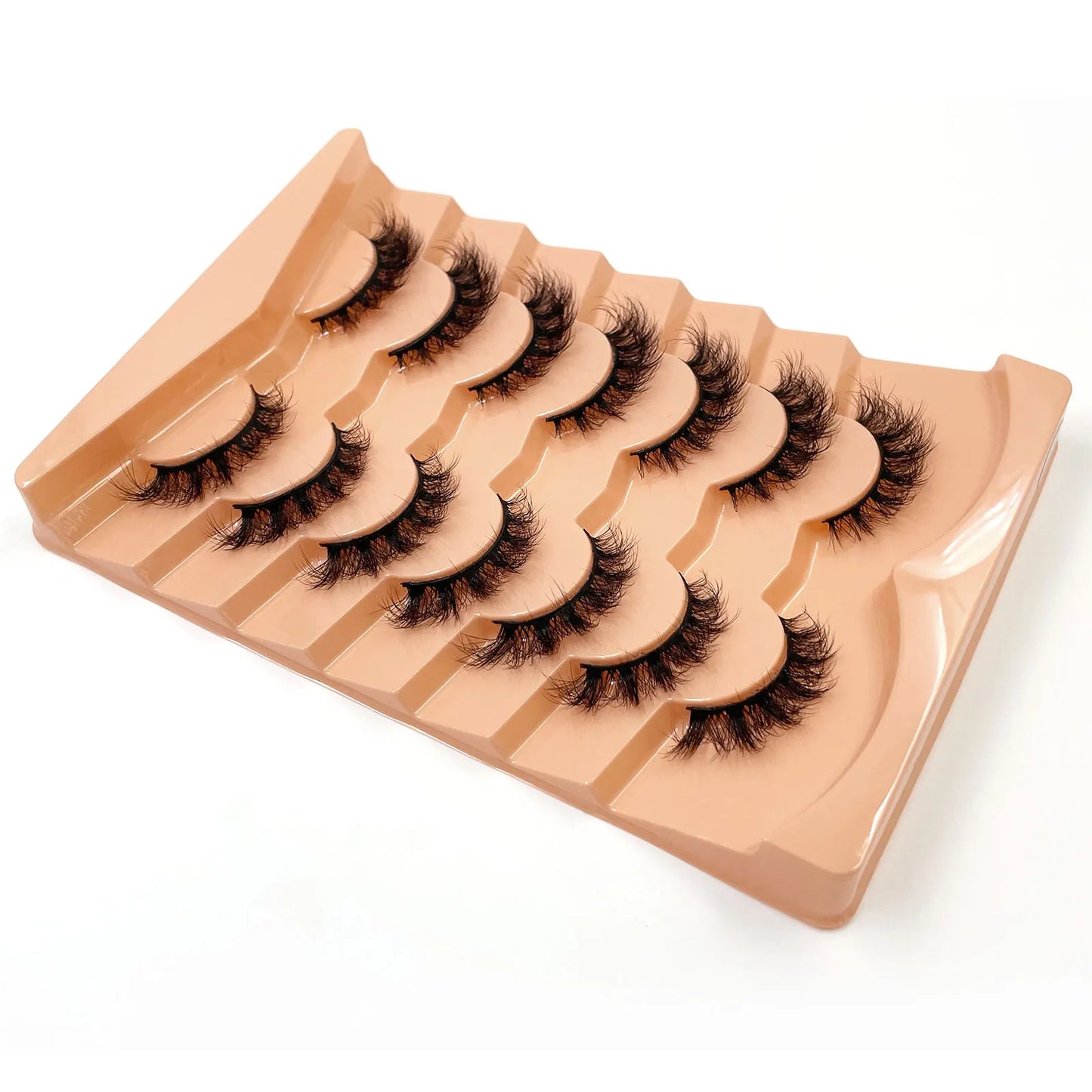 7 Pairs 3D Mink Full False Eyelashes Thick Dramatic Faux Lashes Wholesale Full Set