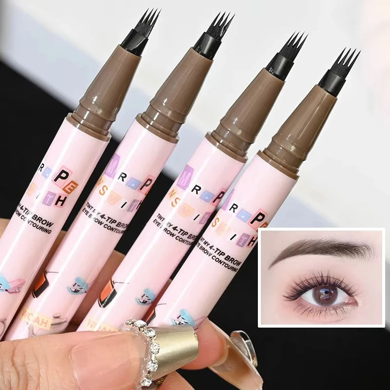 Waterproof Eyebrow Pencil - 4 Prong Tip Long Lasting