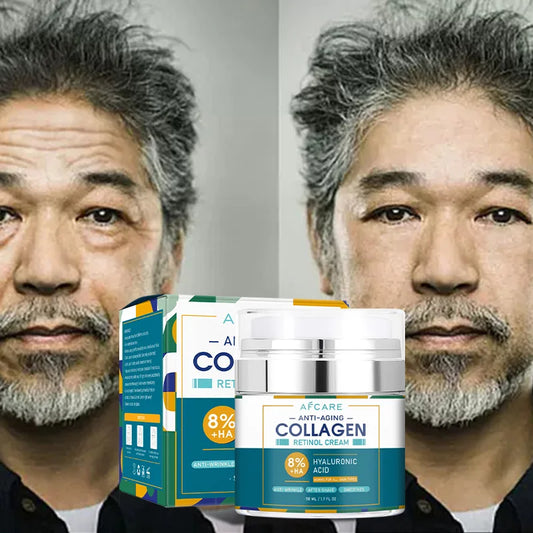 8% HA Collagen Wrinkle Remover Face Cream Anti-Aging Fade Fine Lines Firming Lifting Moisturizing Tighten Beauty Skin Care
