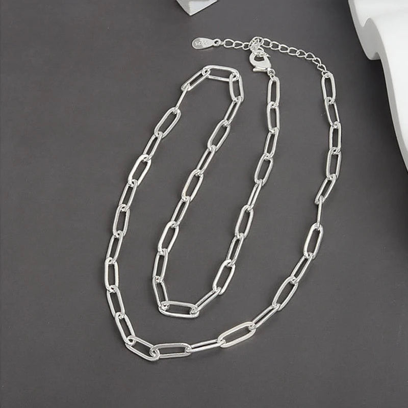 925 Sterling Silver Necklace Heart Pendant Love Adjustable Choker Elegant for Women Girl Jewelry Gift Dropshipping Wholesale