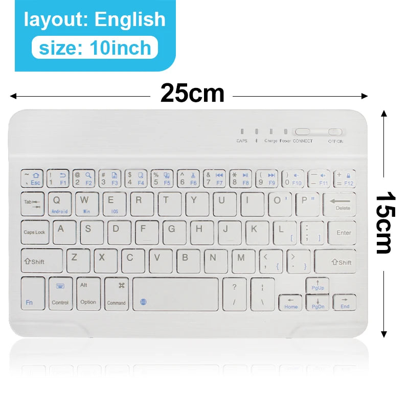 Wireless Bluetooth Keyboard & Mouse Combo- Rechargeable Set for MacBook, iPad, PC & Tablet