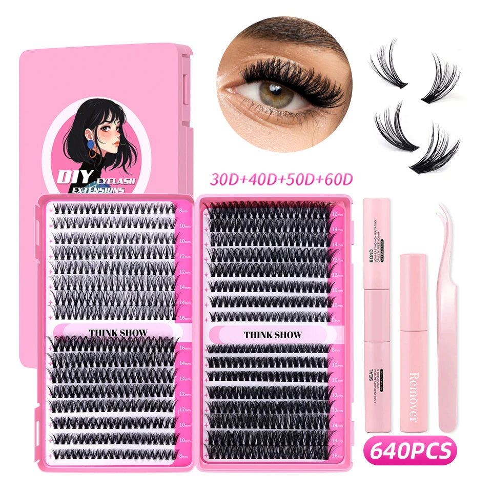 640 - Piece Professional Eyelash Extension Kit