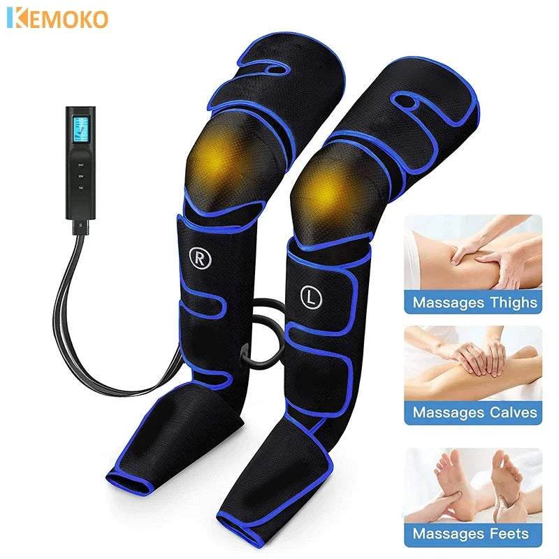 Foot air pressure leg massager 6 modes promotes blood circulation body massager