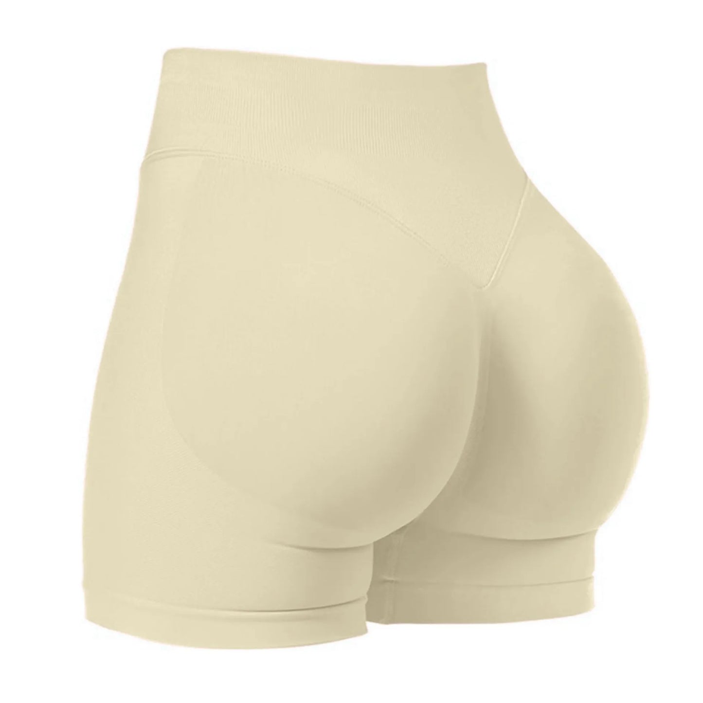Women's High Waisted Seamless Fitness Shorts