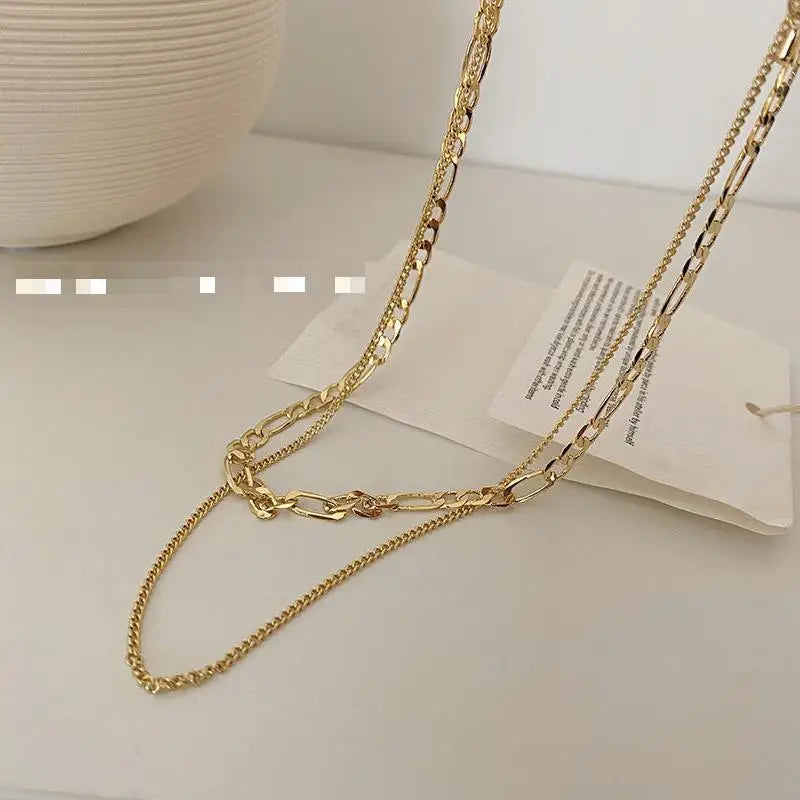 Crystal Zircon Water Drop Pendant Necklace - Invisible Chain Choker for Women