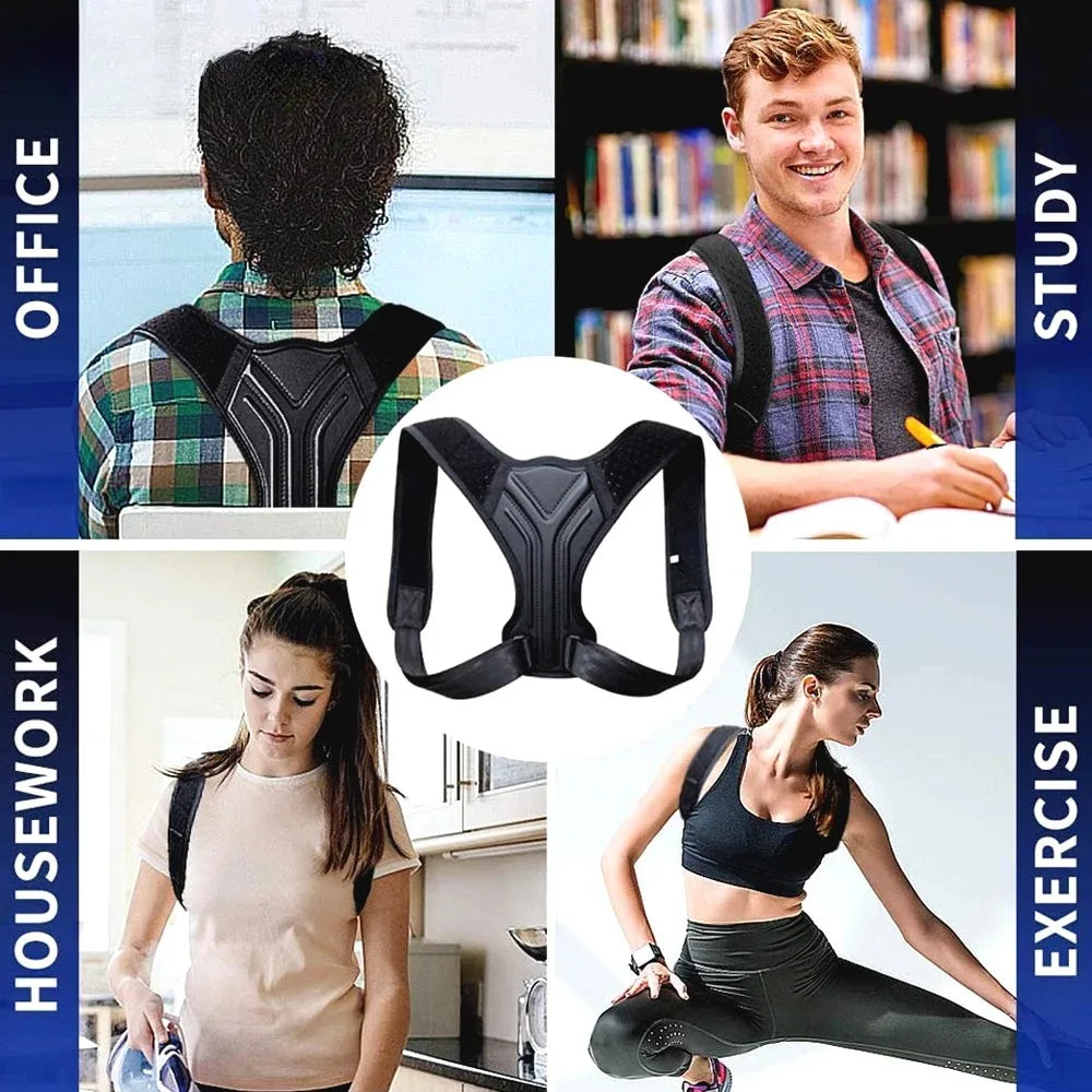 Adjustable Posture Corrector Belt Back & Shoulder Support Brace for Men & Women