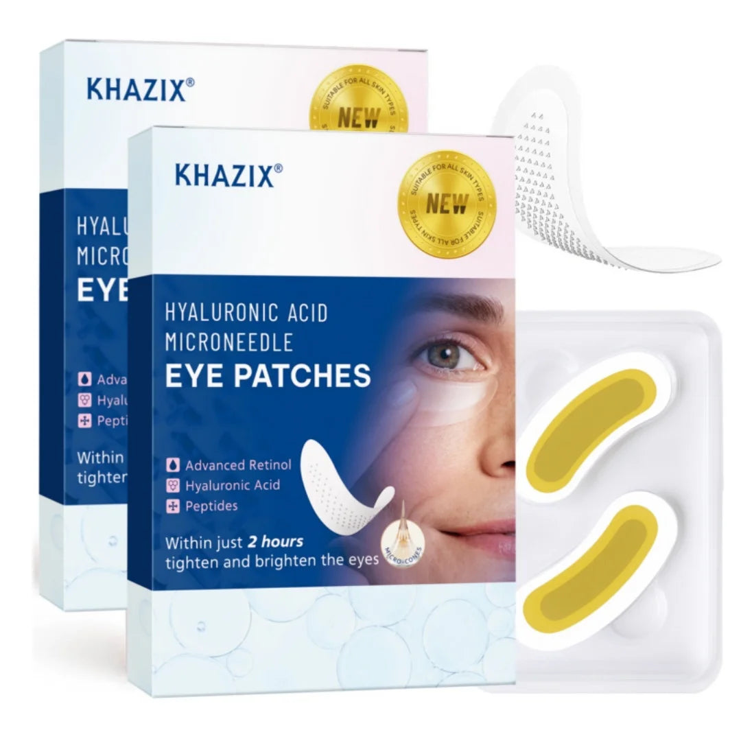 Retinol Microneedle Eye Patches with Hyaluronic Acid - Aging Under Eye Treatment