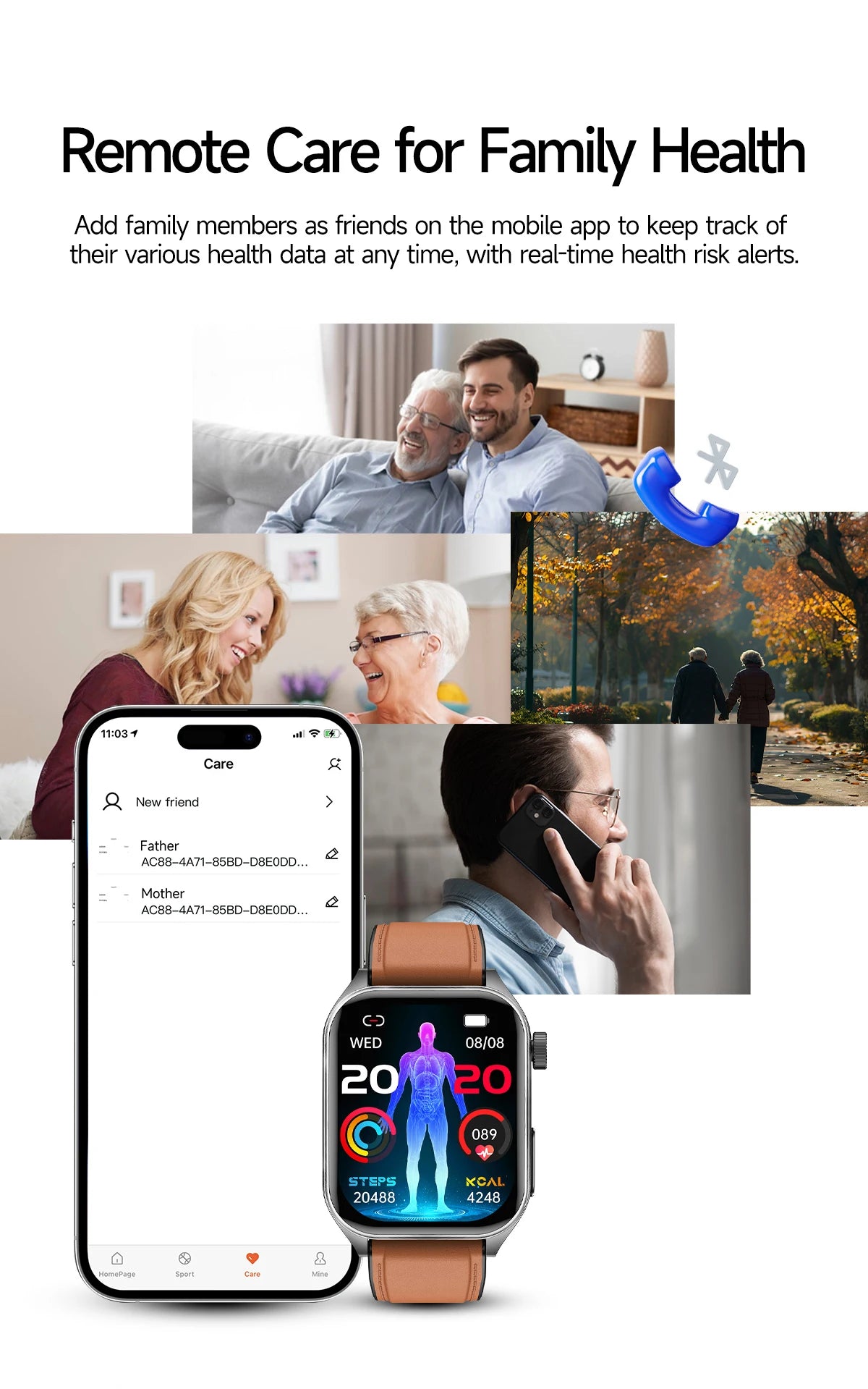 2025 Nursing Grade Laser Therapy Smartwatch- ECG PPG Blood Pressure Uric Acid Monitor