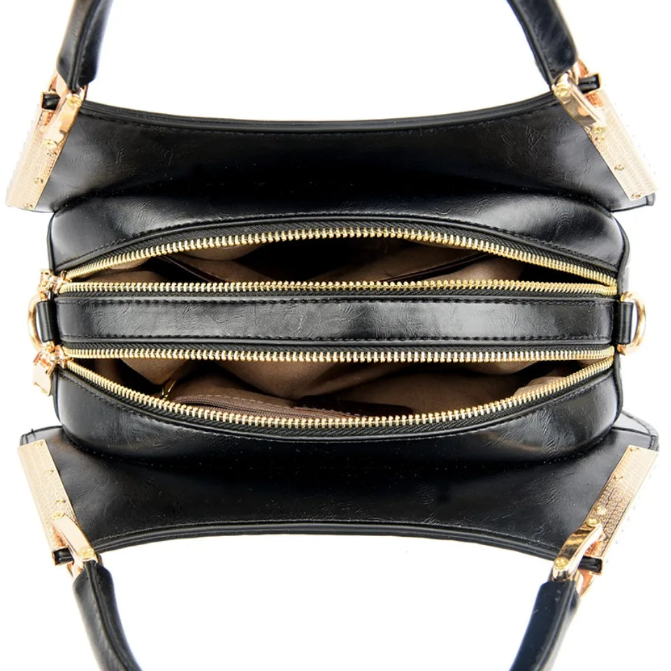Luxury Alligator Patent Leather Crossbody Hobo Bag