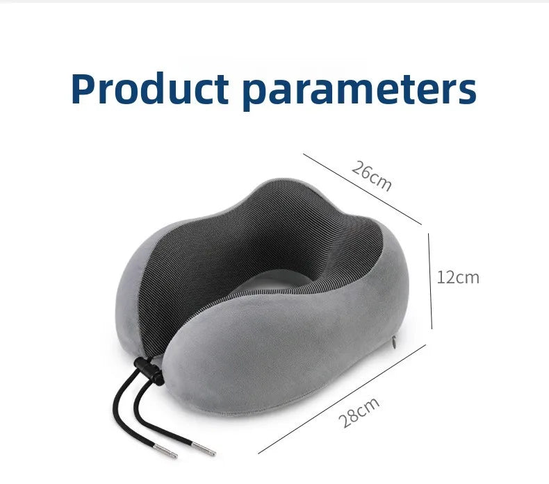 U Shaped Memory Foam Travel Neck Pillow - Soft & Comfortable for Travel