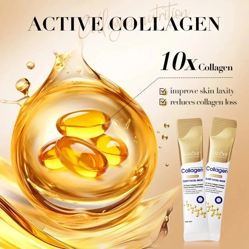 Collagen Sleeping Face Masks- Moisturizing & firming Overnight Treatment