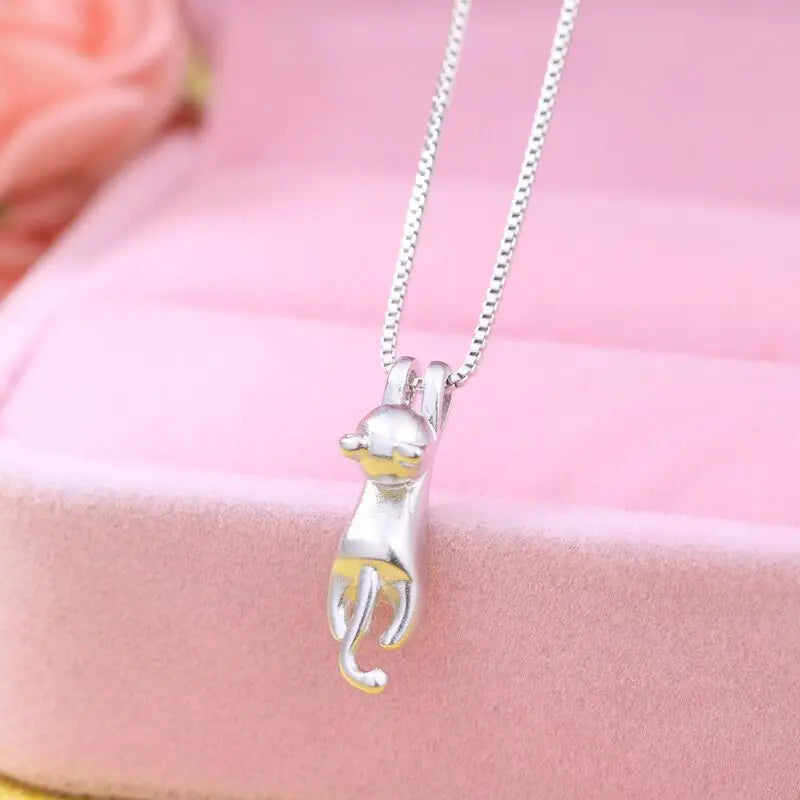 925 Sterling Silver Necklace Heart Pendant Love Adjustable Choker Elegant for Women Girl Jewelry Gift Dropshipping Wholesale