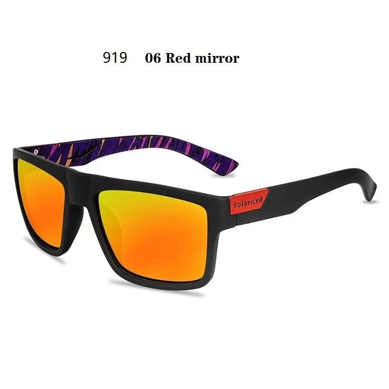 Fashion Square Polarized Sunglasses for Men- Vintage Designer UV400 Shades