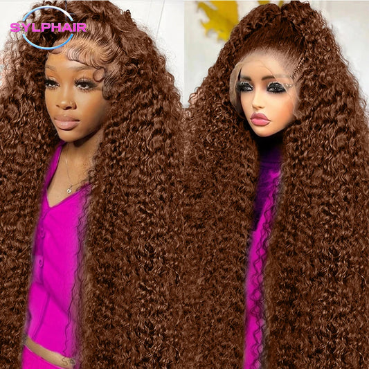 Deep Curly Lace Front Wig- 13x4 / 13x6 HD Lace Human Hair Wig for Women