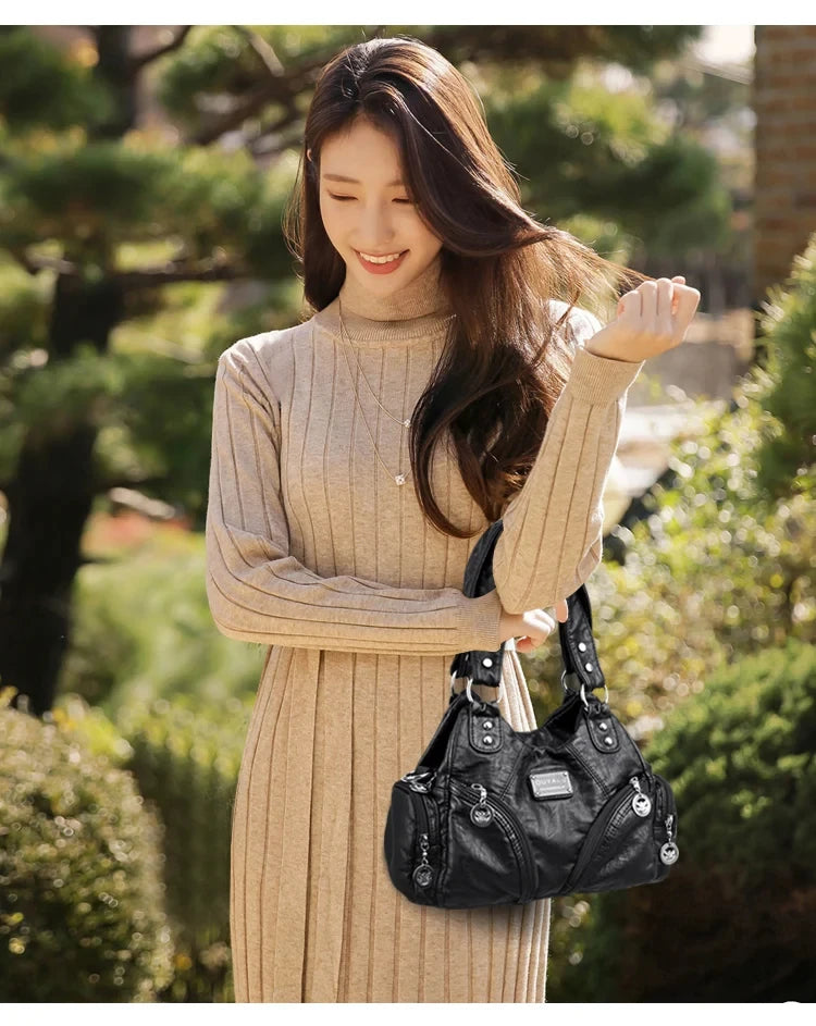 Luxury Soft Pu Leather Crossbody Bag Mini Shoulder & Tote Bag for Women Designer Handbags